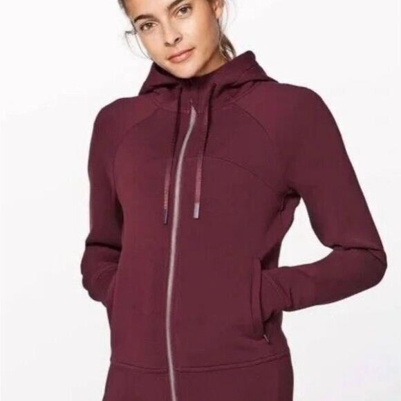 Lululemon Tech Lux Jacket in Burgundy Size: 6 - Picture 1 of 10
